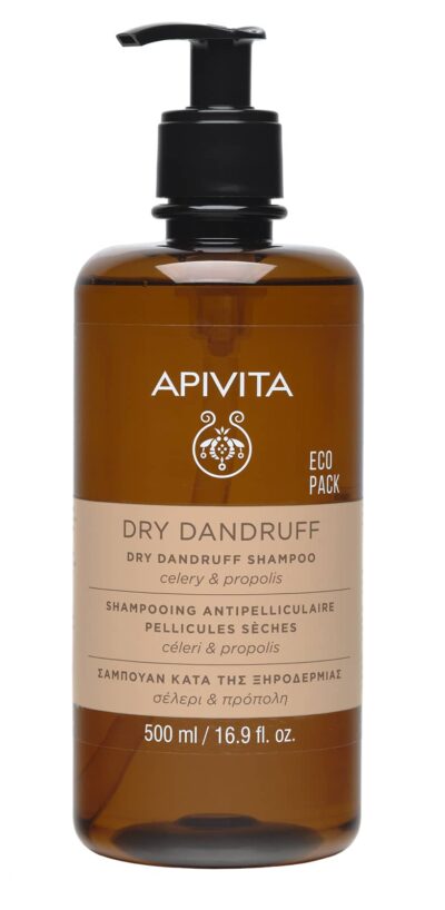 Apivita Σαμπουάν κατά της Ξηροδερμίας Ecopack 500ml