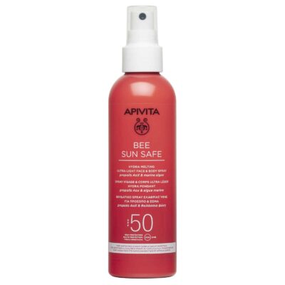 APIVITA Bee Sun Safe Ενυδατικό Spray Ελαφριάς Υφής για Πρόσωπο & Σώμα SPF50 200ml
