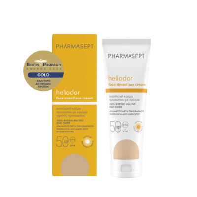 Pharmasept HELIODOR Face Sun Cream με Χρώμα SPF50 50ml