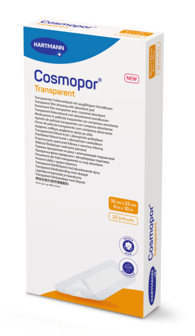 Hartmann Cosmopor Transparent Αυτοκόλλητο Επίθεμα 10x25cm 25 Τεμάχια