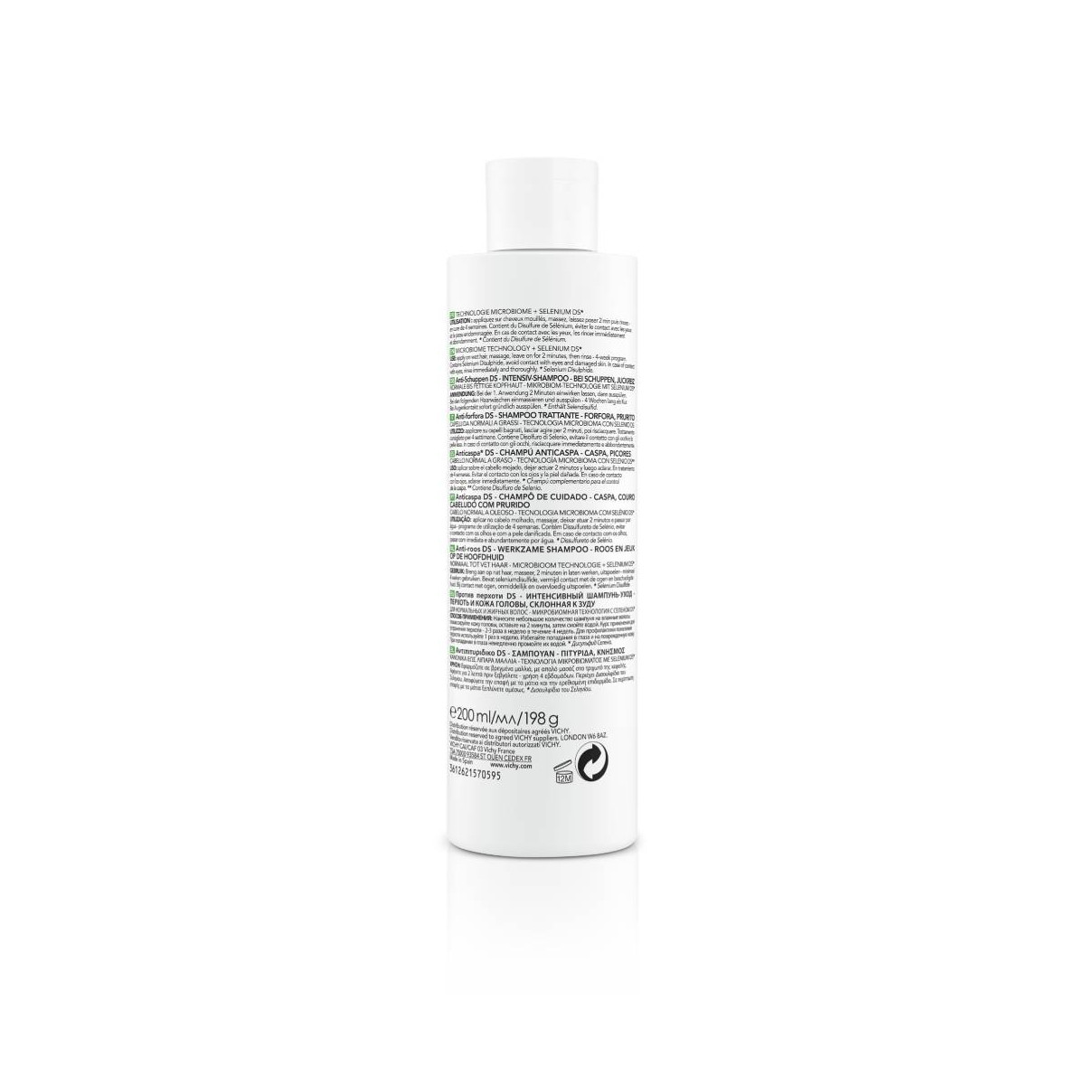 Vichy Dercos Anti-Dandruff DS Σαμπουάν νησκατά της Ξηροδερμίας,Πιτυρίδας και του Κμού για Κανονικά - Λιπαρά Μαλλιά 200ml 2 Vichy Dercos Anti-Dandruff DS Σαμπουάν νησκατά της Ξηροδερμίας,Πιτυρίδας και του Κμού για Κανονικά - Λιπαρά Μαλλιά 200ml - Image 2