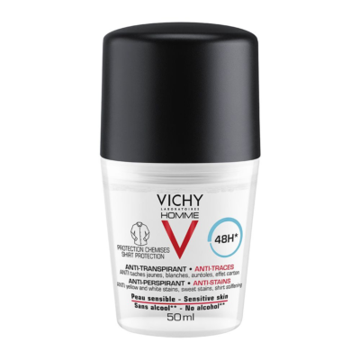 Vichy Homme 48h 'No Trace' Deodorant Roll-Οn 50ml