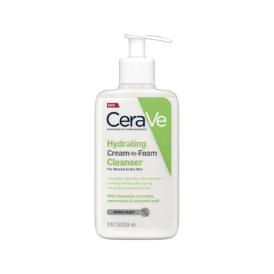 Hydrating Cream-to-Foam Cleanser Για Καθαρισμό Και Ντεμακιγιάζ Προσώπου Υαλουρονικό Οξύ 236ml