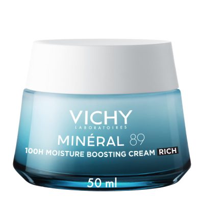 Vichy Mineral 89 100h Moisture Boosting Cream Rich Κρέμα Προσώπου για Ενυδάτωση Πλούσιας Υφής 50ml
