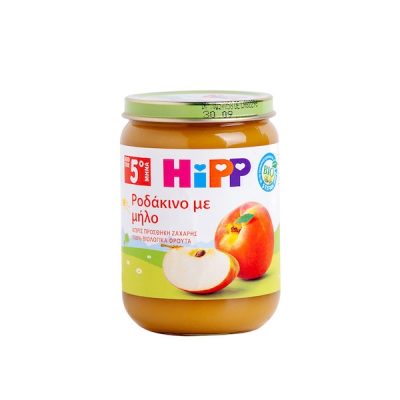 HiPP Βιολογικό Παρασκεύασμα Φρούτων Ροδάκινο με Μήλο από τον 5ο Μήνα 190g