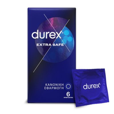 DUREX Προφυλακτικά Extra Safe Κανονική Εφαρμογή 6 Τεμάχια