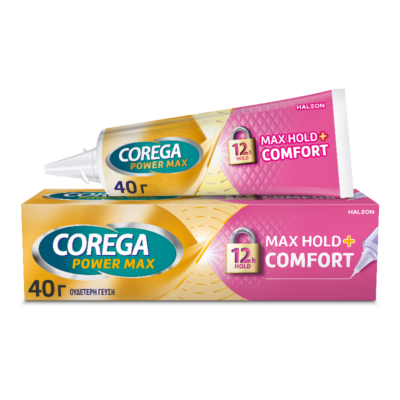 Corega Max Hold+Comfort Στερεωτική Κρέμα Τεχνητής Οδοντοστοιχίας 40g