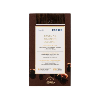 Korres Argan Oil Advanced Colorant 5.7 Σοκολατί 50ml