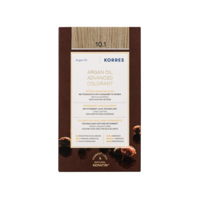 Korres Argan Oil Advanced Colorant 10.1 Ξανθό Πλατίνας Σαντρέ 50ml