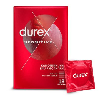 DUREX Προφυλακτικά Sensitive Κανονική Εφαρμογή 18 Τεμάχια
