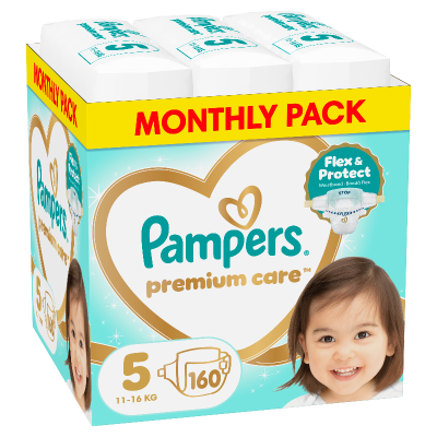 Pampers Premium Care Πάνα Μέγεθος 5 (11kg-16kg) - 160 Πάνες