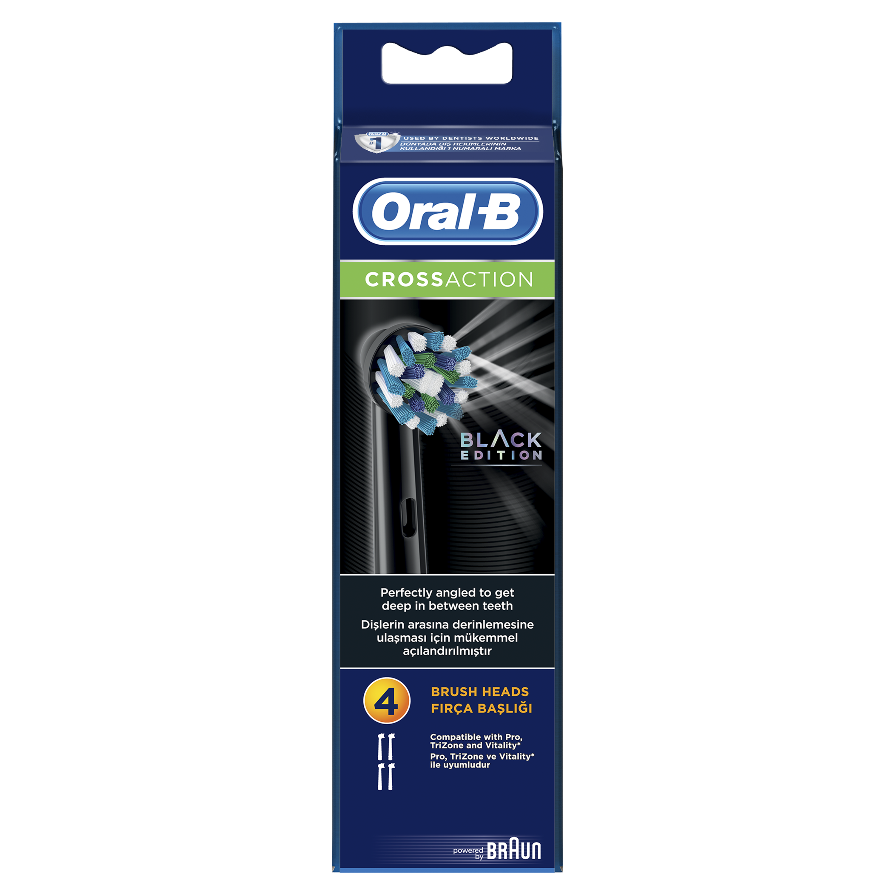 ORAL-B CrossAction Μαύρες Ανταλλακτικές Κεφαλές Ηλεκτρικής Οδοντόβουρτσας 4 Τεμάχια 1 80318319_4210201218197_ORAL B ΑΝΤΑΛΛΑΚΤΙΚΑ CROSS ACT BLACK 6X4_PS