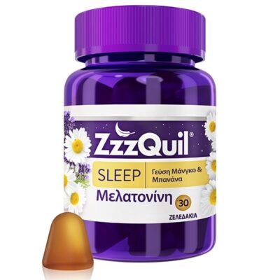 ZzzQuil Sleep Συμπλήρωμα Διατροφής με Μελατονίνη και Γεύση Μάνγκο Μπανάνα 30 Ζελεδάκια