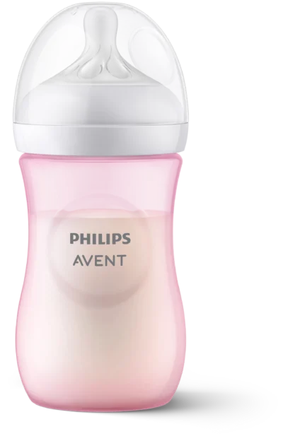 Philips Avent Natural Response Πλαστικό Μπιμπερό Ροζ (1+ Μηνών) 260ml SCY903/11