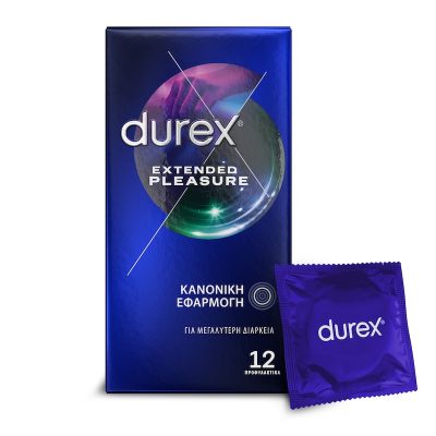 DUREX Προφυλακτικά Extended Pleasure Κανονική Εφαρμογή 12 Τεμάχια