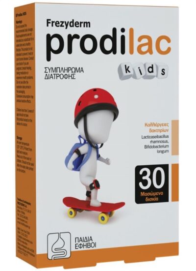 Frezyderm Prodilac Kids Συμπλήρωμα Διατροφής για την Εντερική Χλωρίδα 30 Mασώμενα Δισκία