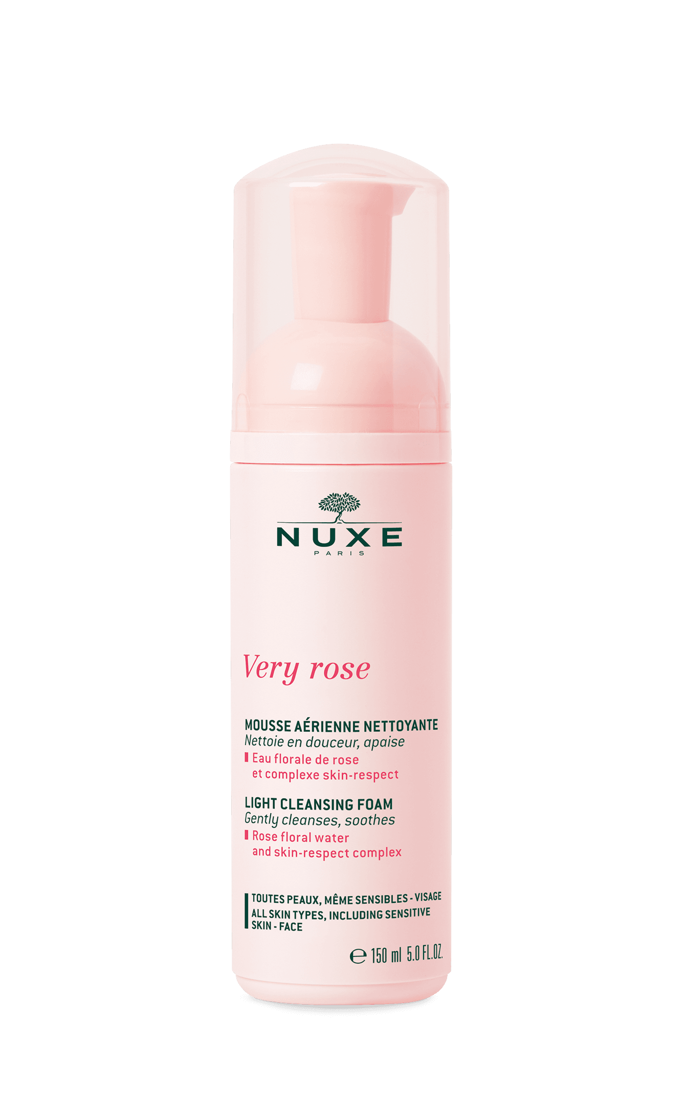 NUXE Very Rose Light Cleansing Foam 150ml 1 Nuxe_Pack_Mousse_150ml_150dpi_RVB