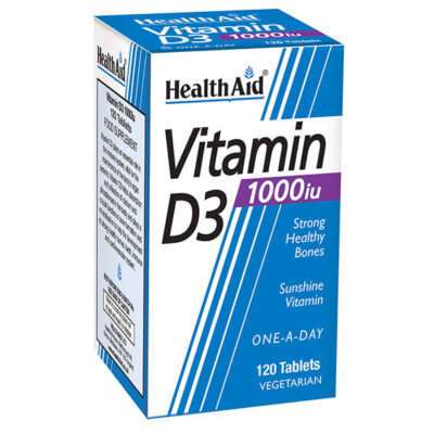Health Aid Vitamin D3 1000IU 120 Ταμπλέτες