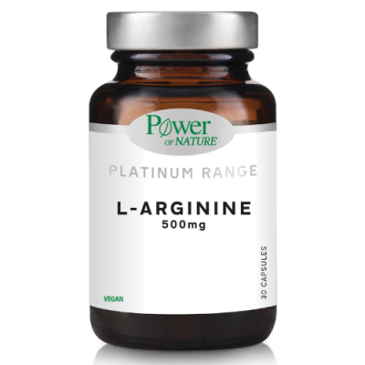 Power of Nature Platinum L-Arginine 500mg 30 Κάψουλες