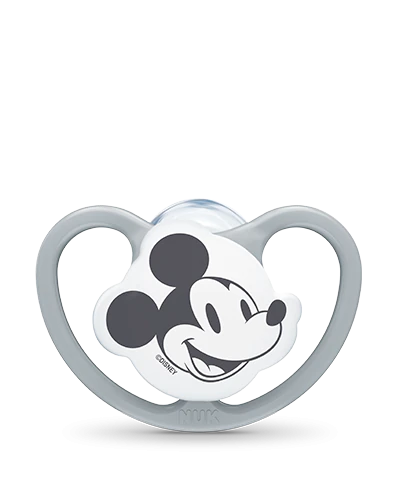 NUK Space Disney Mickey Πιπίλα Σιλικόνης 0-6 Μηνών ΓΚΡΙ 1 Τεμάχιο
