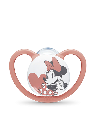 NUK Space Disney Mickey Πιπίλα Σιλικόνης 0-6 Μηνών ΡΟΖ 1 Τεμάχιο