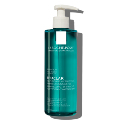 La Roche Posay Effaclar Μicro-Peeling Purifying Gel Καθαρισμός ενάντια σε Σοβαρές Ατέλειες 400ml