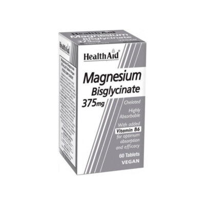 Health Aid Magnesium Bisglycinate 375mg 60 Ταμπλέτες
