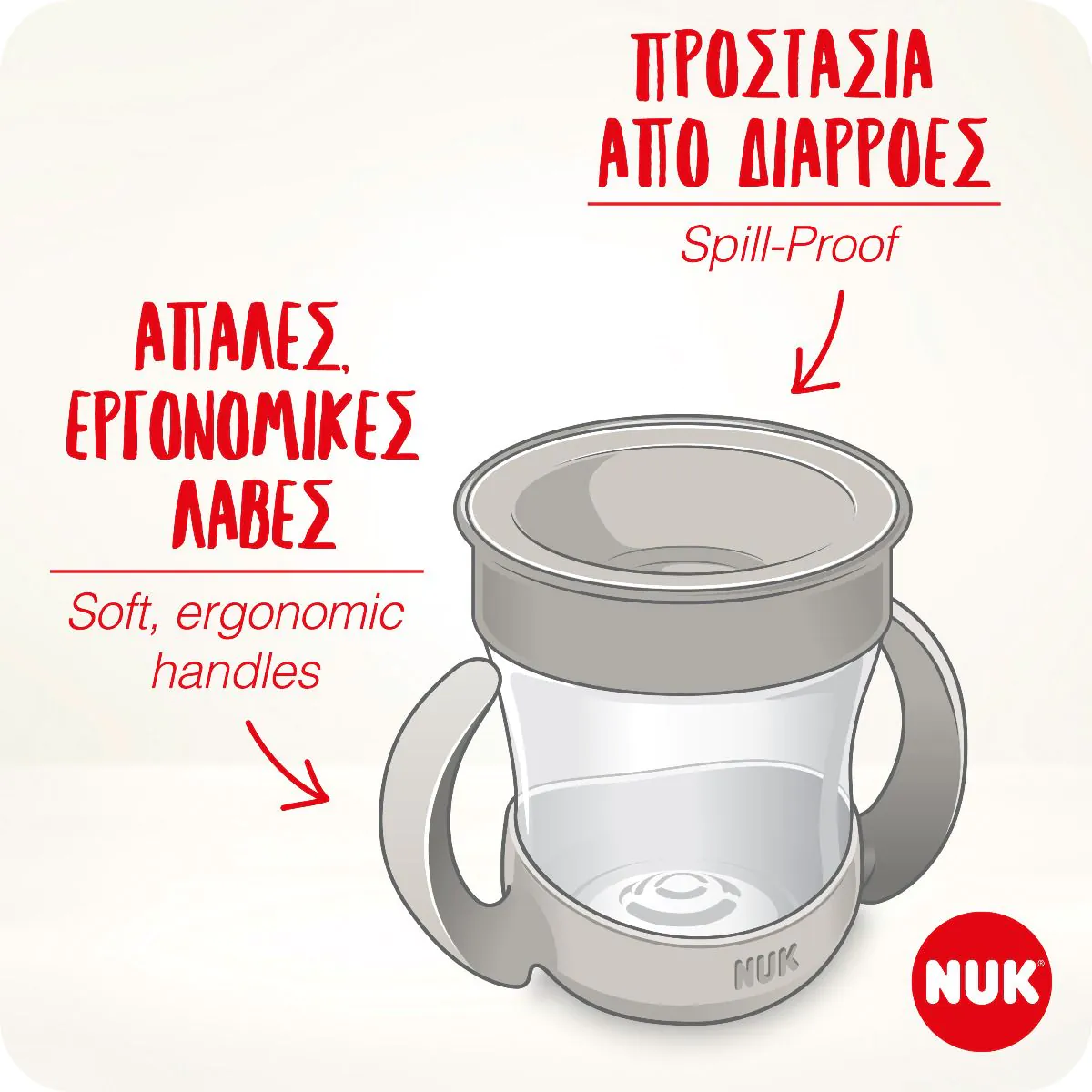 NUK Mini Magic Cup Λευκό 160ml 3 NUK Mini Magic Cup Λευκό 160ml - Image 3