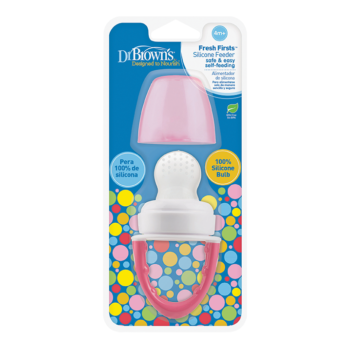 Dr. Brown's Τροφοδότης Σιλικόνης 4+ Μηνών ΡΟΖ 1 Dr. Brown's Τροφοδότης Σιλικόνης 4+ Μηνών ΡΟΖ