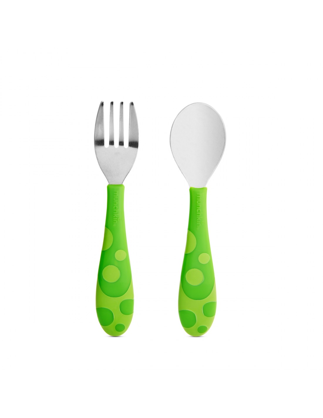 Munchkin Toddler Fork & Spoon Set Πράσινο 1 Munchkin Toddler Fork & Spoon Set Πράσινο