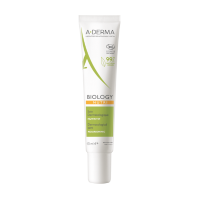 A-DERMA Biology NUTRI Δερματολογική Φροντίδα Εντατικής Θρέψης για το Ξηρό Δέρμα 40ml