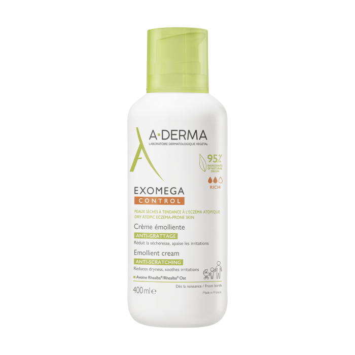 A-DERMA Exomega Control Μαλακτική Κρέμα κατά του Αισθήματος Κνησμού 400ml 1 A-DERMA Exomega Control Μαλακτική Κρέμα κατά του Αισθήματος Κνησμού 400ml