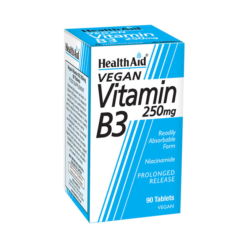 Health Aid Vitamin B3 250mg 90 Ταμπλέτες 1 Health Aid Vitamin B3 250mg 90 Ταμπλέτες