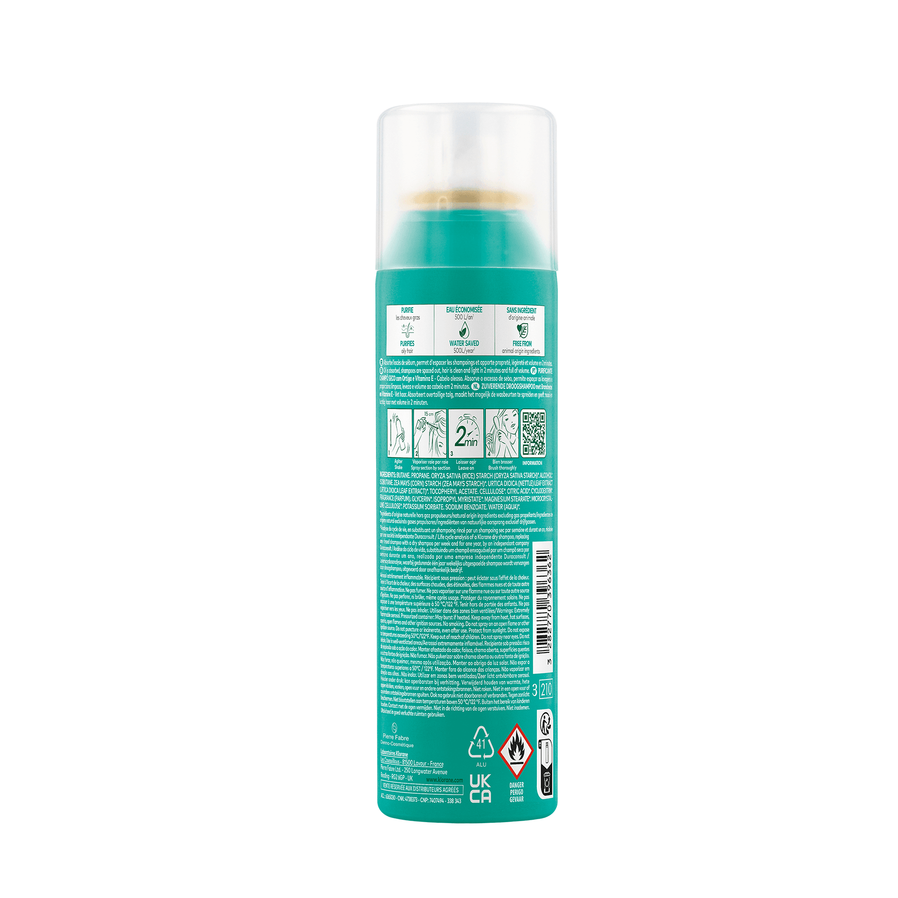 Klorane Dry Shampoo με Τσουκνίδα για Λιπαρά Μαλλιά 150ml 2 bcb82f4e-620f-4199-becb-ad98d78a8410