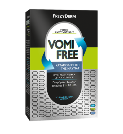 Frezyderm Vomi Free Συμπληρώματα Διατροφής για Καταπολέμηση Ναυτίας 30 Μασώμενα Δισκία