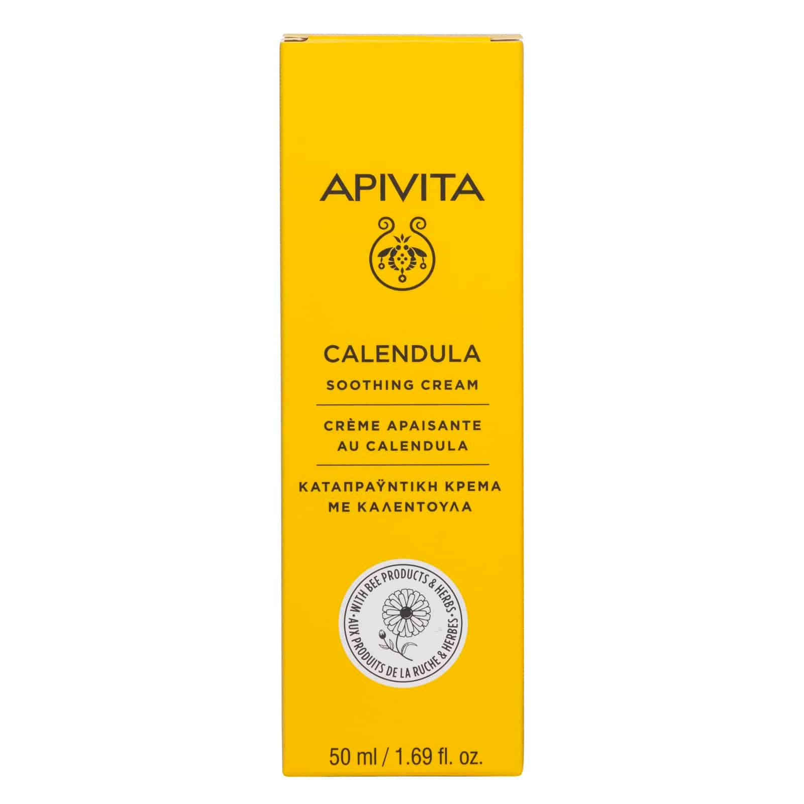 Apivita Καταπραϋντική Κρέμα με Καλέντουλα 50ml 1 10-10-59-015-calendula-soothing-cream-box