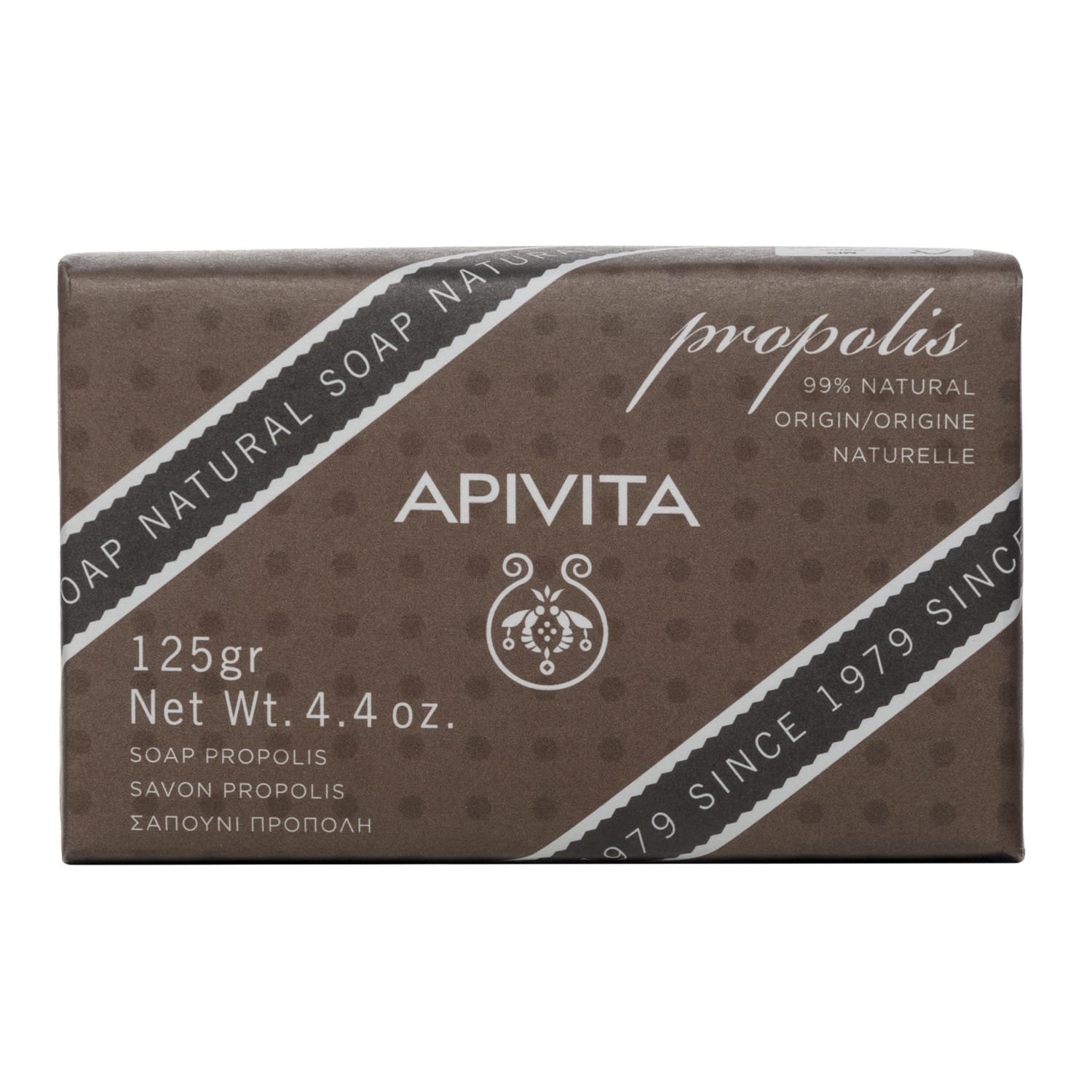 Apivita Φυσικό Σαπούνι με Πρόπολη 125g 1 10-22-12-386-NATURAL-SOAP-PROPOLIS