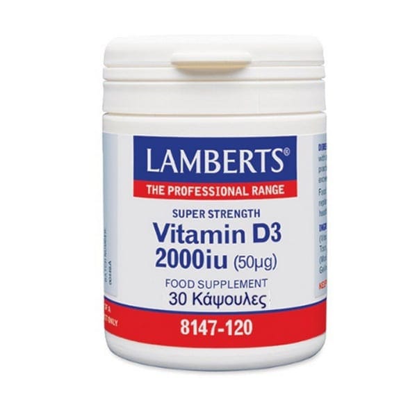 Lamberts Vitamin D3 2000IU 30 Κάψουλες 3 5055148413248
