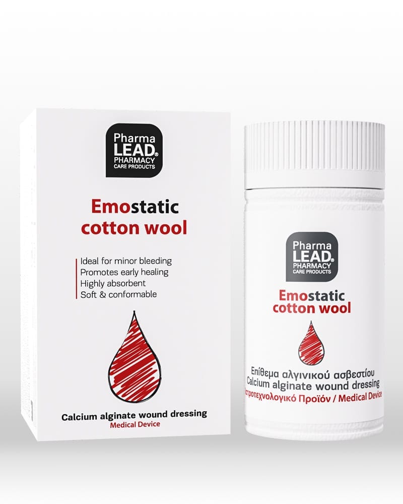 PharmaLEAD Αιµοστατικό Βαµβάκι 2g 1 Pharmalead_HemostaticCottonWool_V2-1