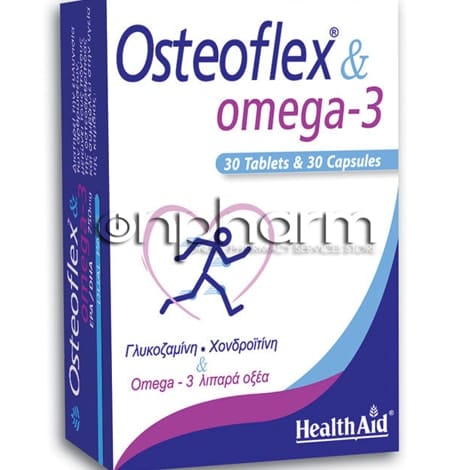 Health Aid Osteoflex & Omega-3 Διπλή Δράση 30Ταμπλέτες και 30Κάψουλες 1 Product13107.Photo1.Original