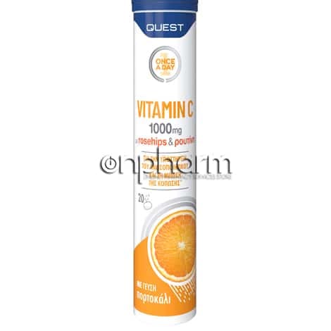 Quest Vitamin C 1000mg 20Αναβράζουσες Ταμπλέτες 1 Product14355.Photo1.Original