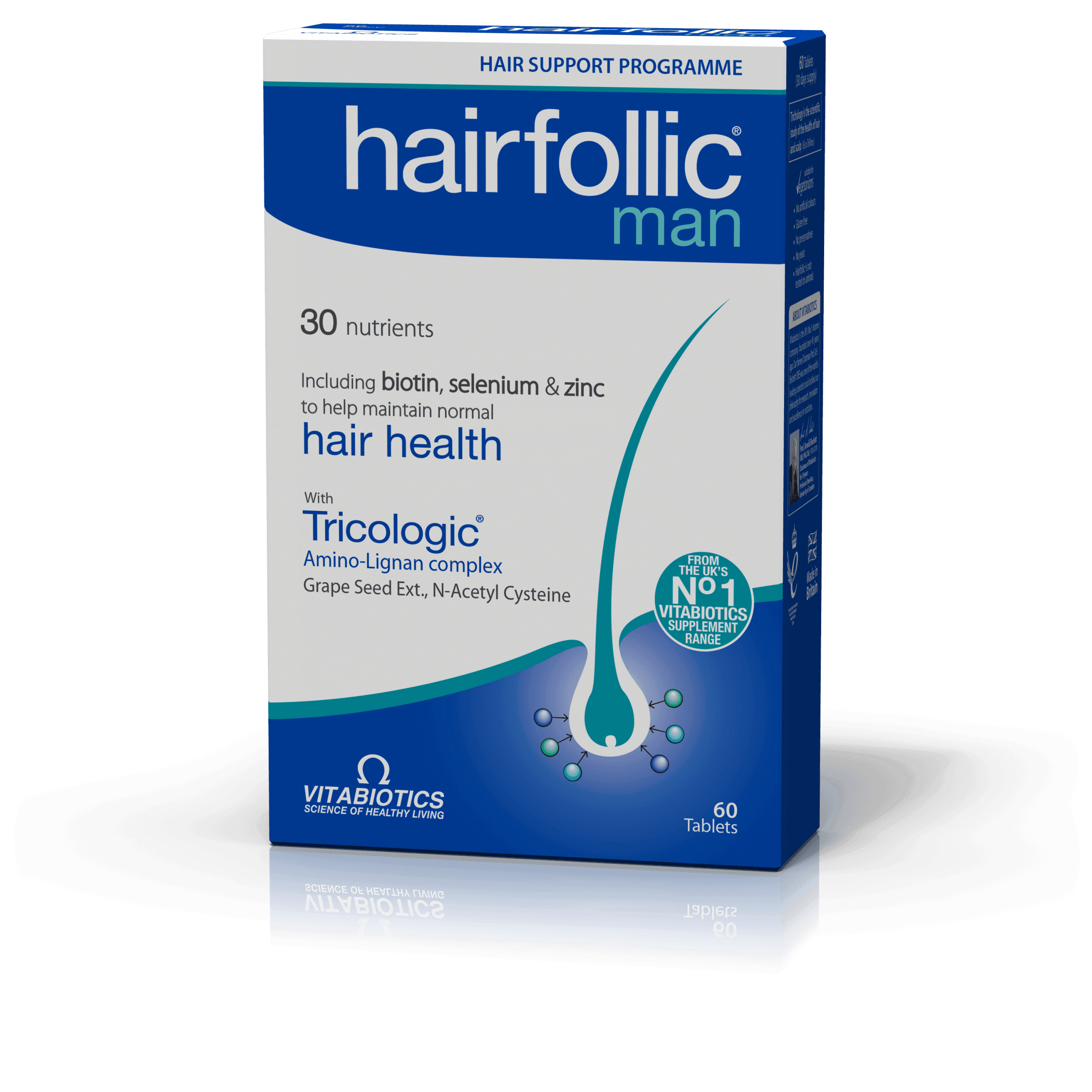 Vitabiotics Hairfollic Man 60 Ταμπλέτες 1 Product14804.Photo1.Original