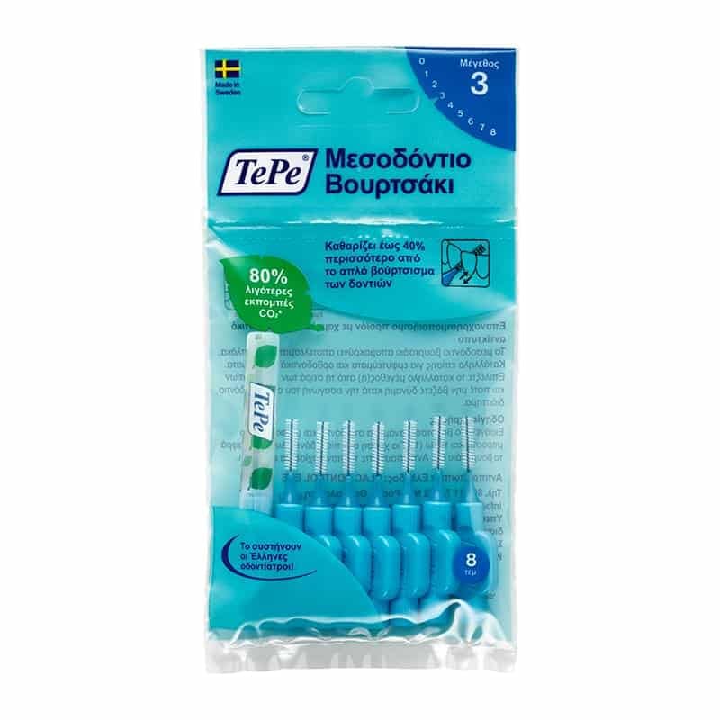 TePe Μεσοδόντια Βουρτσάκια Μέγεθος ISO: 3 (0.6 mm) Μπλε 8 Τεμάχια 4 Product14963.Photo1.Original