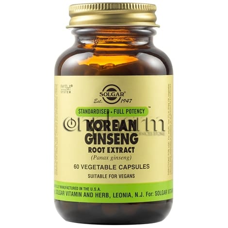 Solgar Korean Ginseng Root Extract 60 Φυτικές Κάψουλες 1 Product15148.Photo1.Original