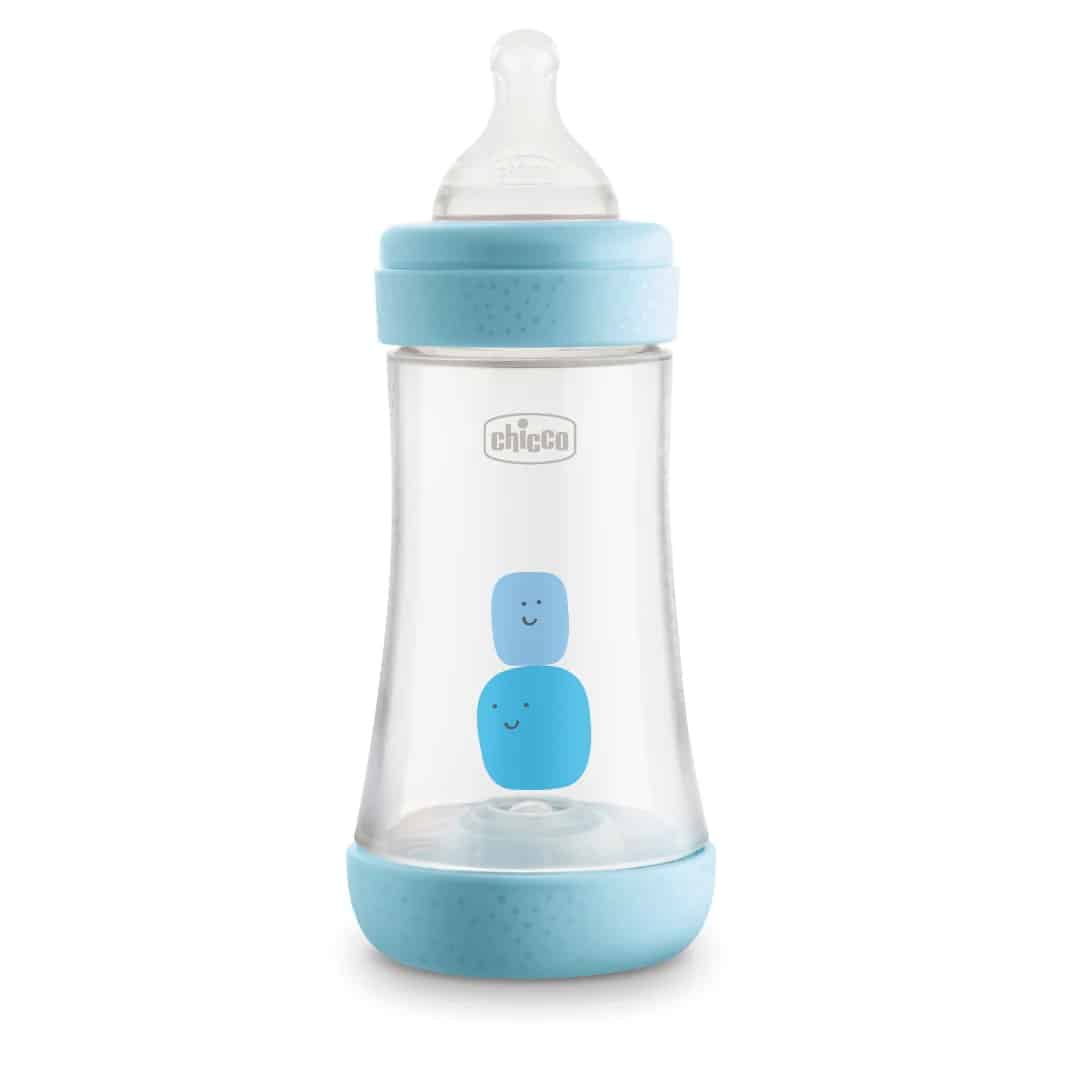 Chicco Μπιμπερό Πλαστικό Θηλή Σιλικόνης 2+ Μηνών Σιέλ Perfect 5 240ml (20223-20) 1 Product19200.Photo1.Original