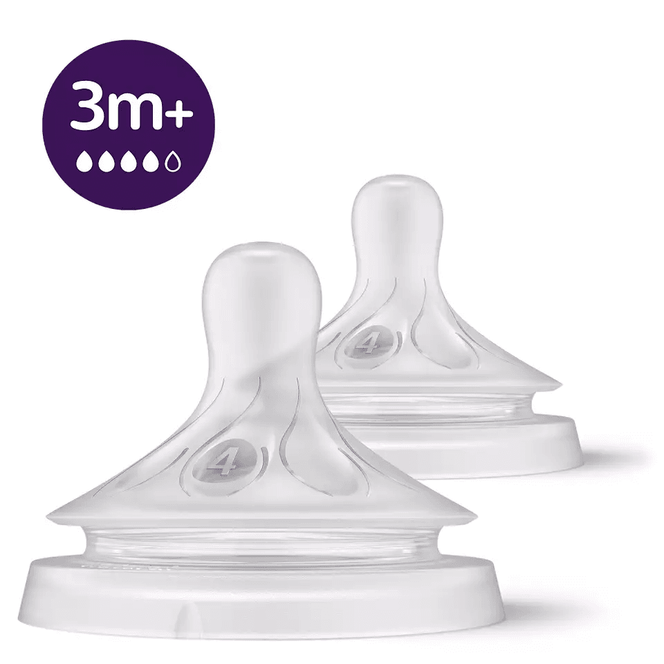 Avent Natural Response Θηλή Σιλικόνης Ροή 4 (3+ Μηνών) 2 Τεμάχια SCY964/02 1 Product19708.Photo1.Original