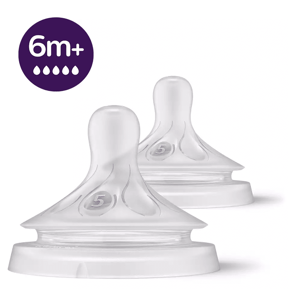 Avent Natural Response Θηλή Σιλικόνης Ροή 5 (6+ Μηνών) 2 Τεμάχια SCY965/02 1 Product19709.Photo1.Original