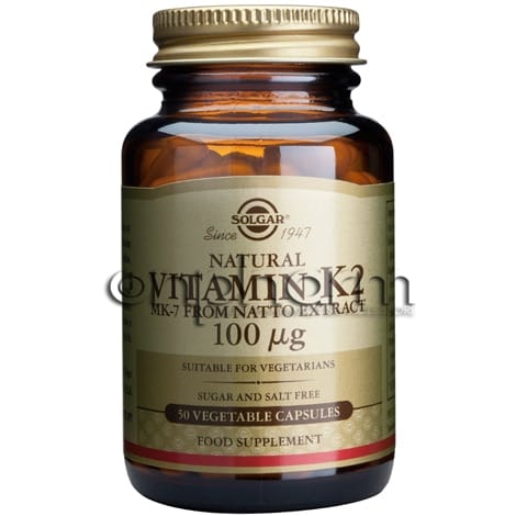 Solgar Vitamin K2 100μg 50 Φυτικές Κάψουλες 1 Product5678.Photo1.Original