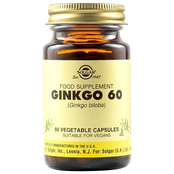 Solgar Ginkgo Biloba 60 veg.caps 60s 1 Product5773.Photo1.Original