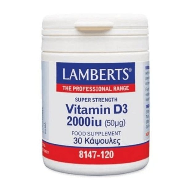 Lamberts Vitamin D3 2000IU 30 Κάψουλες 1 5055148413248